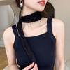Boutique Design Spring New Niche Sexy Hollow Knitted Scarf Neckband Fashionable Decoration Versatile and Attractive