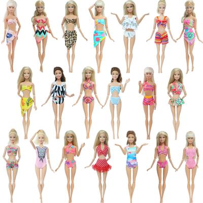 Модная кукольная одежда Купальник Бикини Платье Летний наряд Топы Брюки Купальные костюмы Пляжные аксессуары Одежда для куклы 1/6 Игрушки для девочек