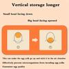 1pc Kitchen Egg Storage Box Refrigerator Fresh Plastic 2-Layer Drawer Type Large Capacity Storage Home Kitchen Organizer Rack