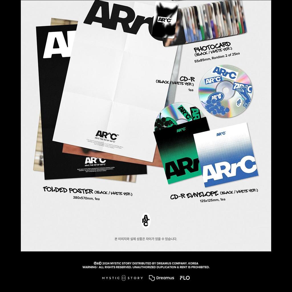 ARrC - AR^C 1st EP Album (Black Ver. / White Ver.)