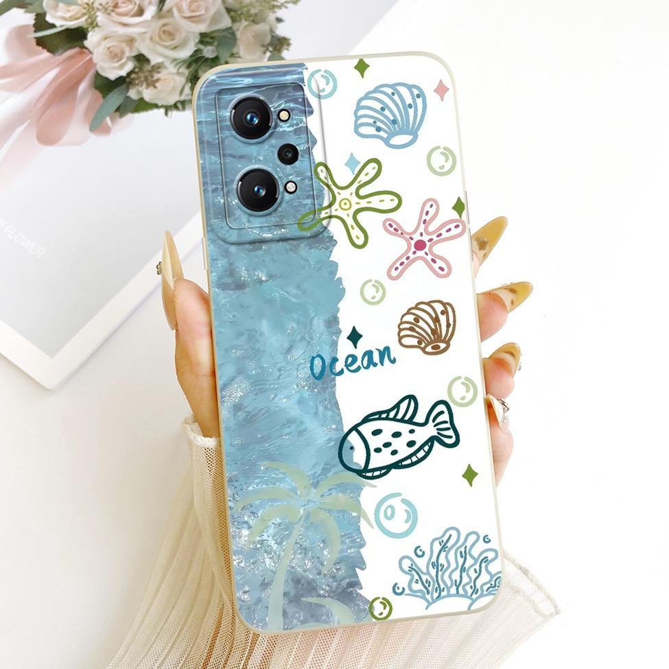 Чехол для Realme GT Neo2 Case RMX3370 Силиконовый Роскошный Модный Крутой Кавайный Милый Расписной Корпус Для Realme GT Neo 2
