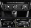 For Octavia Accessories Car Interior Center Manual AC Control Button Panel Cover Case Decoration