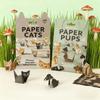 3D Geometric Origami Cats and Dogs Folding Kit - 50 Sheets of Kitty Crafts for Boredom Relief DIY Handmade Toy