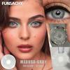 FUNSACHY 1 Pair New Color Contact Lenses for Eyes Beautiful Pupil Fashion Gray Brown Soft Lenses Yearly Cosmetics Korean Lens