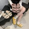 Fashion Versatile Slippers 2025 Summer New Thick-soled Heightening Cool Slippers Women Wear One Word with Casual Slippers
