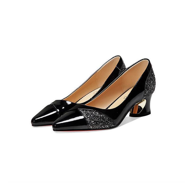 Женские модные туфли-лодочки на высоком каблуке без шнуровки