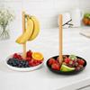 Multi-functional Plastic Fruit Basket with Hook Space Saving Household Banana Hanging Rack Simple Banana Holder Living Room