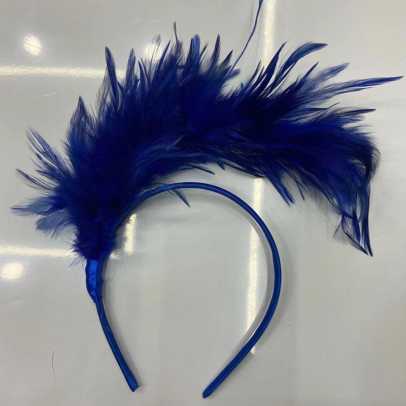 1PC Feather Headband Hair Accessories Performance Jewelry Flapper Headpiece Party Stage Vintage Women