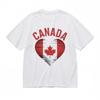 Women's Trend Breathable Classic T-Shirt Maple Leaf Patriotic Design Tee