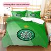 Celtic FC Pattern Bedding Quilt Set  Home Decoration  Gift (1 * duvet cover + 2 * pillowcase  without core)