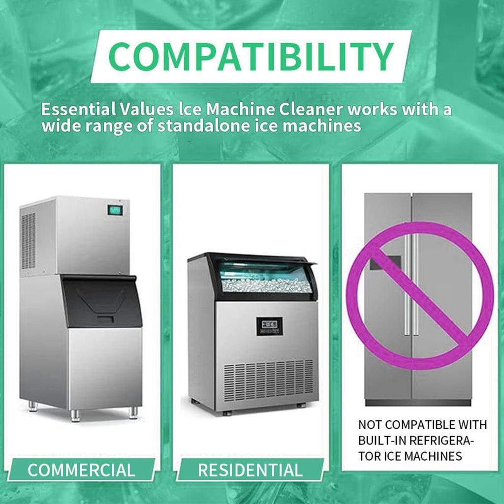 Средство для удаления накипи из льдогенератора - 24 чистящих таблетки, совместимые с Opal, безопасное средство для удаления накипи со столешницы