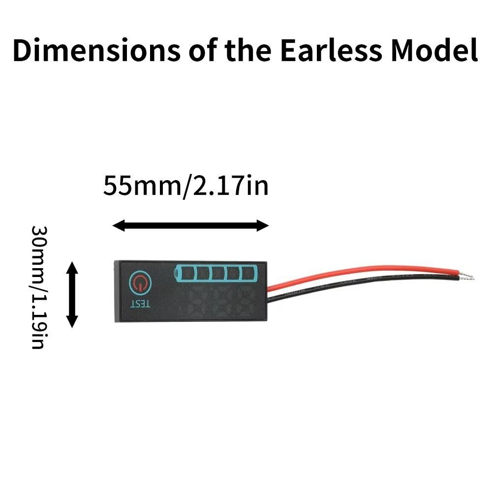 1Pcs 12V 24V 36V 48V Battery Level Indicator For Lithium Li-ion LiFePO4 and Lead Acid Batteries