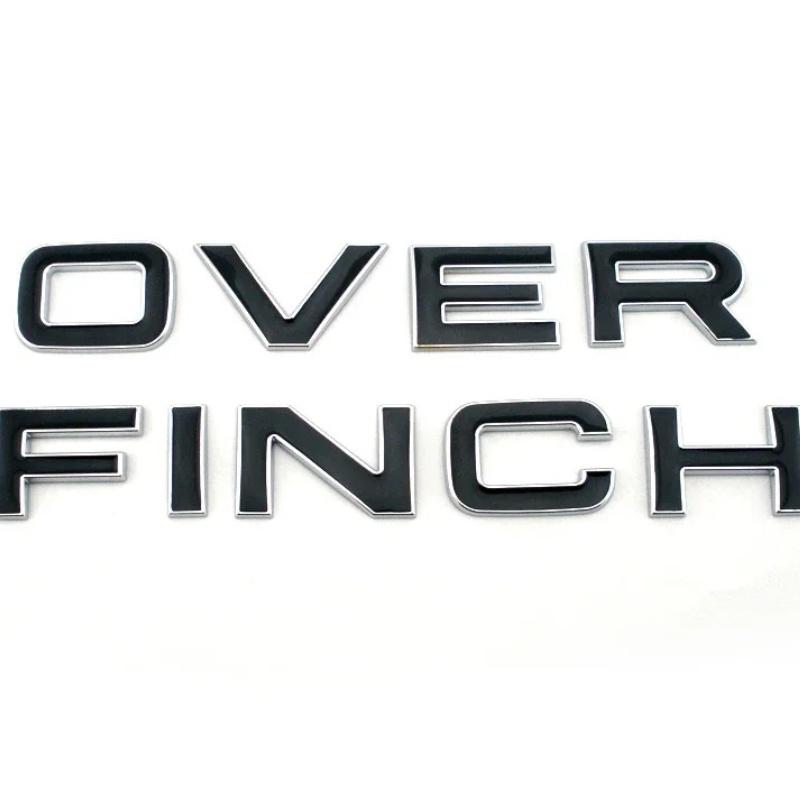 3D Black Chrome Letter Emblem Badge Hood/Trunk Car Styling Accessories Sticker