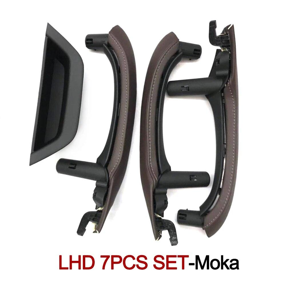 Левый правый водительский автомобильный салон, дверная ручка, кожаный чехол, комплект замены для BMW X3 X4 F25 F26 2010-2016