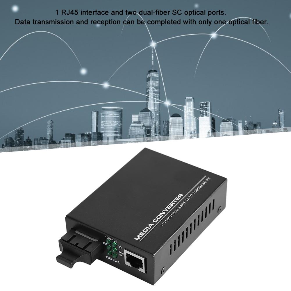 Конвертер оптоволоконного трансивера SC Gigabit Dual Fiber Single Mode Carrier Class