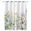 Spring Flower Vanilla Wildflower Window Curtains for Living Room Bedroom Kitchen Modern Curtains Home Decoration Drapes