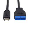 Кабель-удлинитель разъема материнской платы Замена USB 3.1 Header передней панели на USB 3.0 20-контактный кабель-удлинитель для материнских плат ASUS