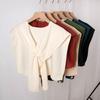 High-End Knitted Small Shawl Women'S Outer Shirt Summer Air Conditioner Wool Shoulder Fake Collar To Keep Warm
