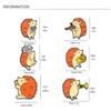 French Horn Zinc Zinc Alloy Musician Audience Pin Enamel Badge Cartoon Hedgehog Brooch Backpack Decoration