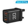 Зарядное устройство USB C 30 Вт PD Быстрая зарядка мобильного телефона Тип C PD Сетевой адаптер Вилка EU/US/UK для IPhone 16 Xiaomi 15 Samsung S24