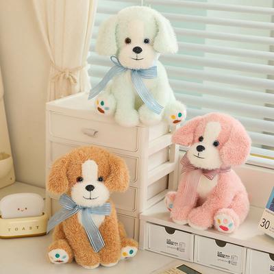25 см кавайная собака мультфильм мягкие животные мягкие игрушки куклы рождественский подарок украшение дома собака плюшевая подушка