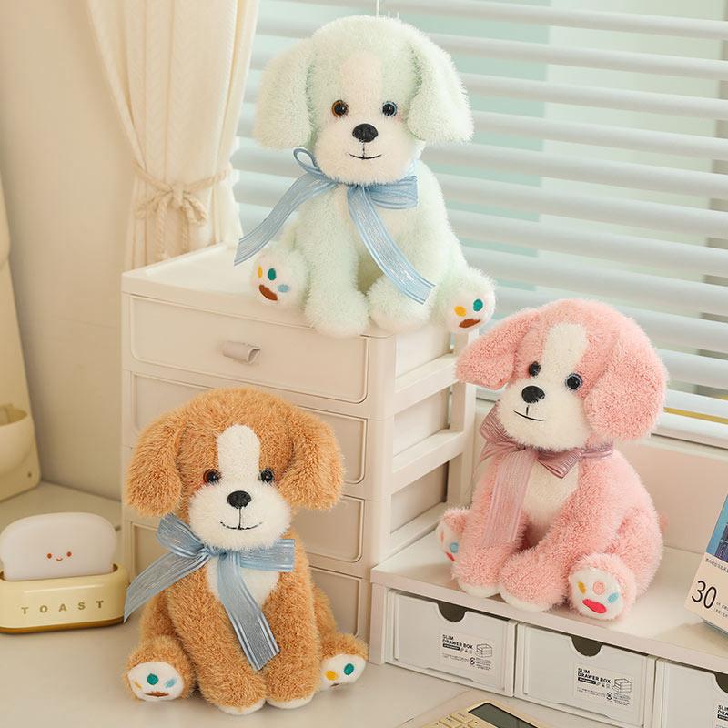 25 см кавайная собака мультфильм мягкие животные мягкие игрушки куклы рождественский подарок украшение дома собака плюшевая подушка