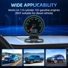 62mm 2.5 Inch Racing Car Turbo Boost Gauge 7 Colors Backlight LCD Display Digital Meter Water Temp Oil Pressure RPM Tachometer