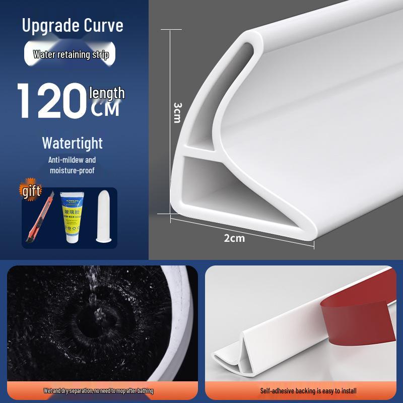 Silicone Self-Adhesive Waterproof Barrier Strip for Bathroom & Shower Floors