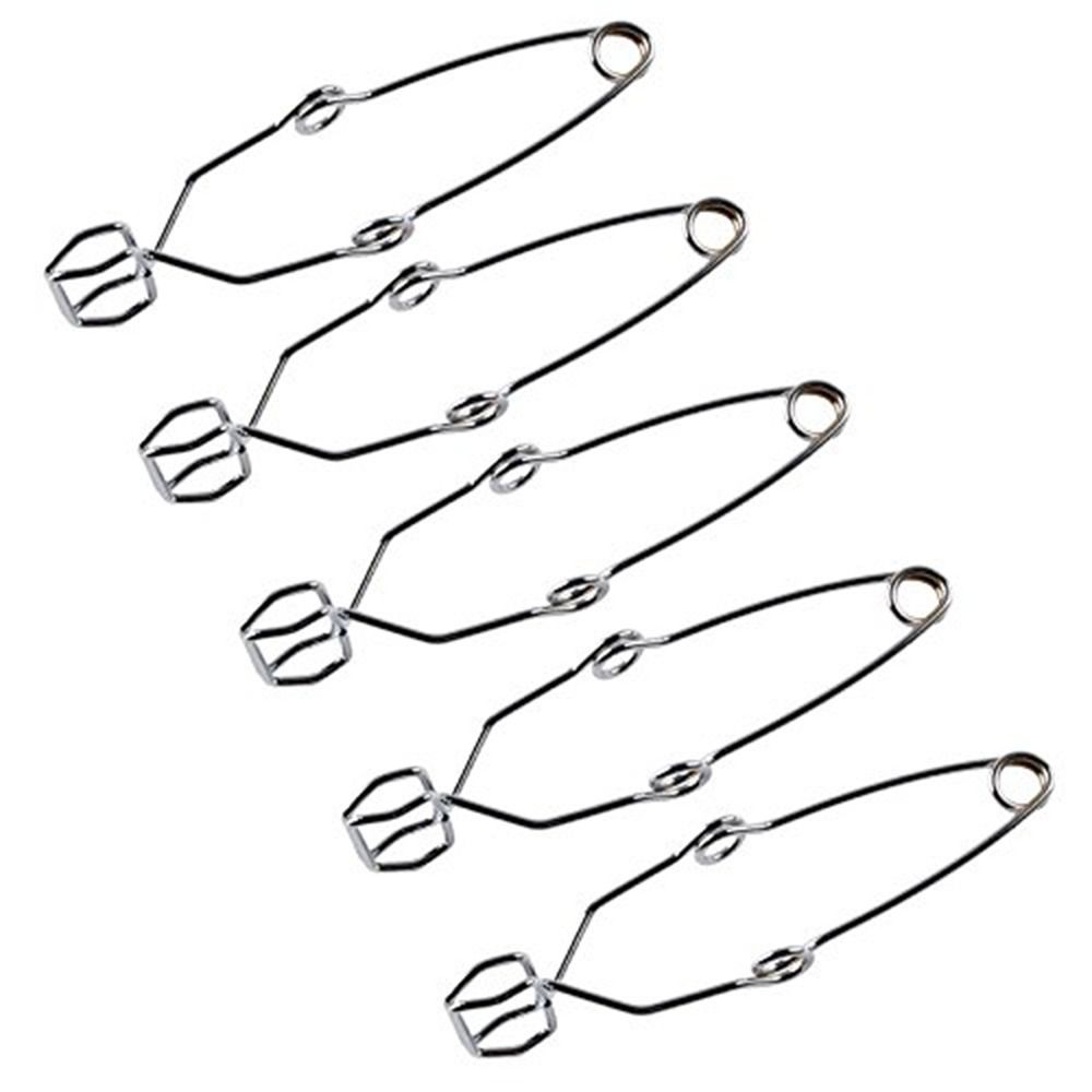 Серебряный зажим Labs длиной 14,5 см с ручками для пальцев, прочный зажим для пробирок, лабораторный эксперимент