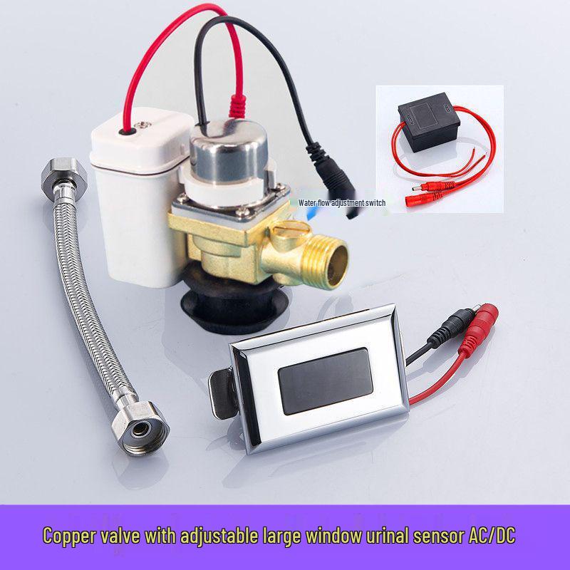 Автоматический инфракрасный смыватель для писсуара с электромагнитным клапаном-датчиком