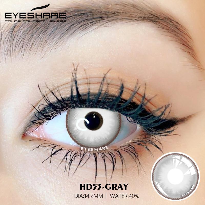 Eyeshare Косплей черные линзы 1 пара цветных белых контактных линз для глаз большой контакт с глазами аниме косплей линзы Незуко