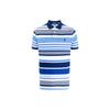 Polo Полосатый Логотип Узор Свободный Крой Короткий Рукав Поло Мужские Топы Синий 710834877-001