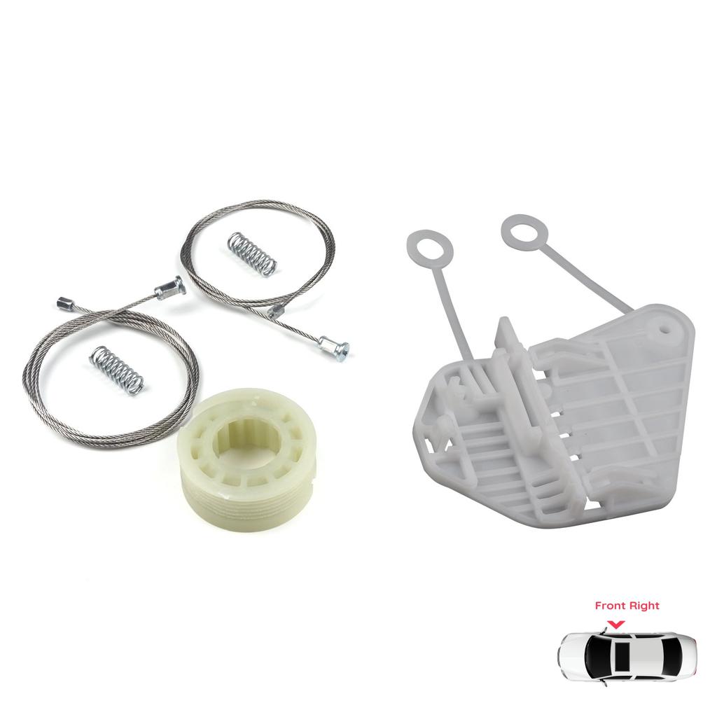 BWR789 Power Window Regulator Repair Set Right for Smart Fortwo MK1 450 1998-2007 2/3-Door Coupe Cabrio Convertible C0002702V001