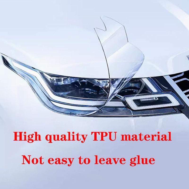 Car Headlight Protective Film For Land Rover Range Rover Evoque TPU PPF Blackened Transparent Modification Anti-scratch Sticker
