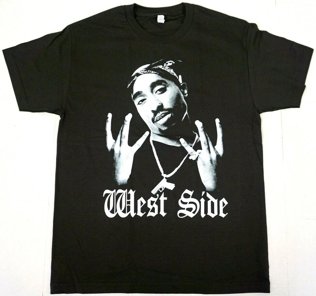 2Pac T-shirt TUPAC SHAKUR West Side Rap Hip Hop Tee Men's Tee New