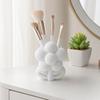 3D Printed Flower Shape Makeup Brush Holder, Floral Pen Pencil Holder, Aesthetic Cute Flower Home Decor, Desktop Organizer for Home Office
