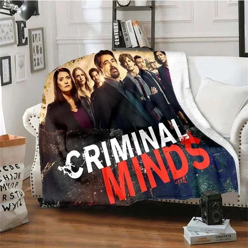Новое одеяло для дивана-кровати Мягкое теплое Одеяло с 3D-принтом Criminal Minds Чехол из флиса Плед для взрослых и детей