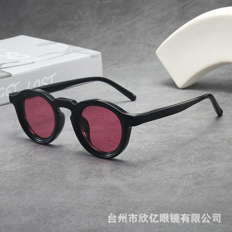 Винтажные круглые солнцезащитные очки с маленькой оправой для женщин и мужчин, роскошный брендовый дизайнерский популярный панк-стиль, хип-хоп солнцезащитные очки UV400