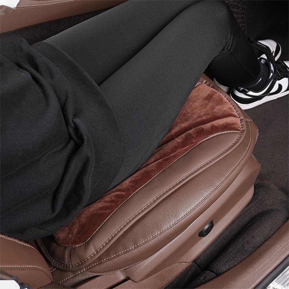 Car Front Cushion Seat Covers Flannel Soft Breathable Anti Slip Seats Pads Car Styling For Volvo Rdesign AWD C30 C70 S40 S60 S70