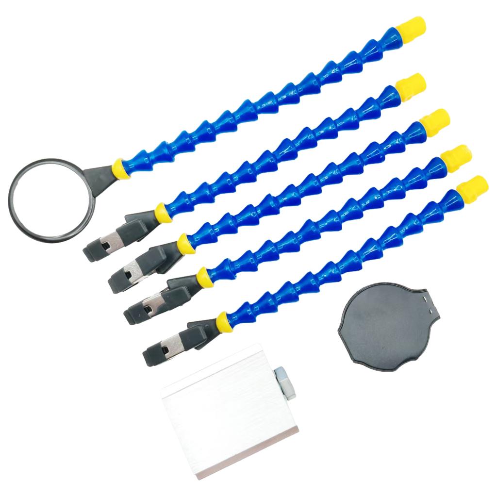 Держатель для пайки печатных плат с 5-кратной лупой и основанием Многофункциональный инструмент для верстака Гибкие рычаги Инструмент для пайки для пайки/ремонта