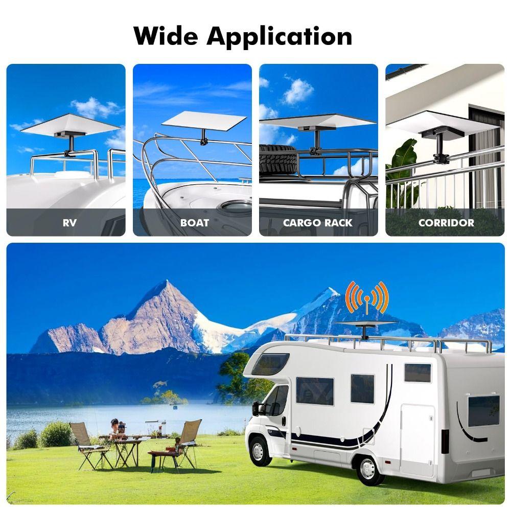 Pole Mount Kit Pole Clamp Mount Clamp Mount Portable Bracket Durable RV Ladder Mount  Outdoor Use