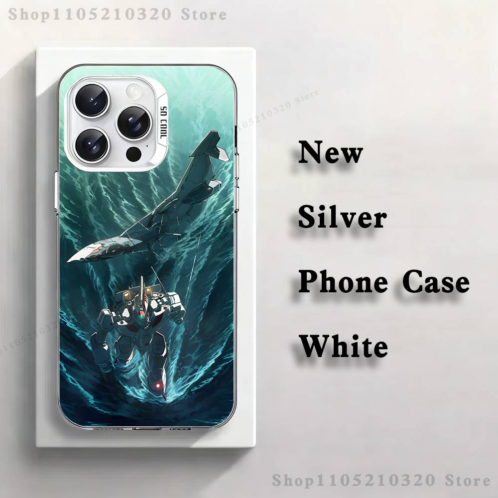 R-Robotech Macross Phone Case For iPhone 17,16,15,14,13,12,11,Pro,Max,Plus,Mini,XS,SE Anti Fall White Matte Hard Bumper