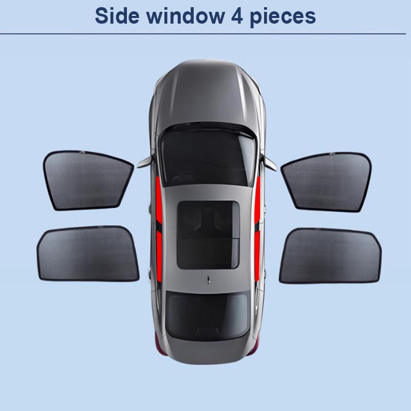 Car Sun Shades For Kia EV6 CV 2022 2023 2024 2025 Sunshades Magnetic Heat insulation Visor Mesh Window Curtains Auto Accessories