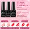 PHOENIXY 5ML Long-lasting Gel Nail Polish Top Base Coat Needed UV LED Soak-off Gel Nail Varnishes