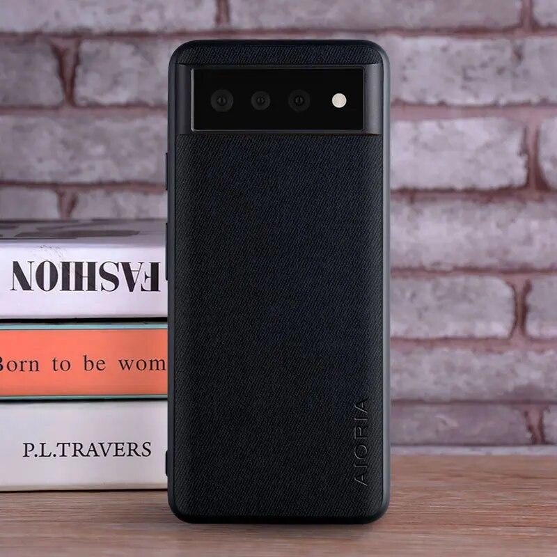 Чехол для Google Pixel 6 Pro 6A, чехол из роскошного текстиля, кожи, мягкий жесткий чехол из ТПУ для телефона, чехол для Google Pixel 6