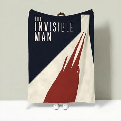 Movie T-The Invisible Man Throw Lightweight 240g Flannel Blanket Soft Skin-friendly for Summer Cooling