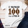 Pre K 100 Days School Sport Tackled Boy Girl Rugby Teacher Unisex T-shirt