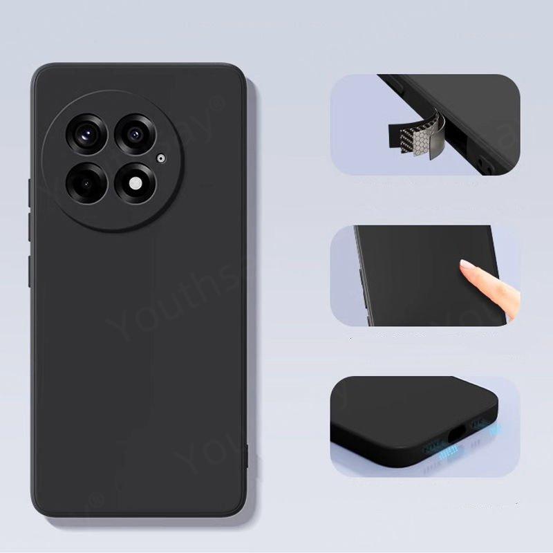 Роскошный чехол для Oneplus 13 Чехол-крышка Oneplus 13 12 12R 11 Funda Coque Мягкий жидкий силиконовый бампер для телефона Oneplus 13