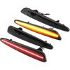 LED Side Marker Light 10440721 Front Rear Turn Signal Lights Fender Sidemarker Lamps for Chevy Corvette C6 Black Lens Amber Red LED Light 2 Pair
