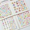 Resin Facial Rhinestone Stickers Glitter Rhinestone Eye Stickers Crystal Forehead Sticker  Party